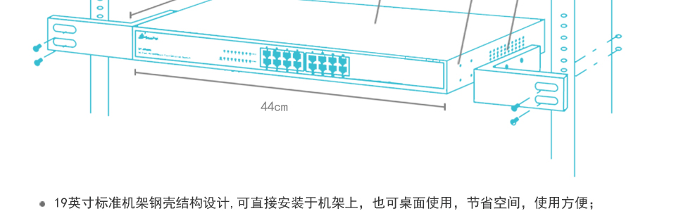 sp-s6016 16口百兆交換機內置高性能開關電源，支持AC 100-240V 50/60Hz輸入，使得運輸提攜更加方便；采用全封閉式設計，端口采用金屬封閉，防止外物進入，使交換機更加安全。